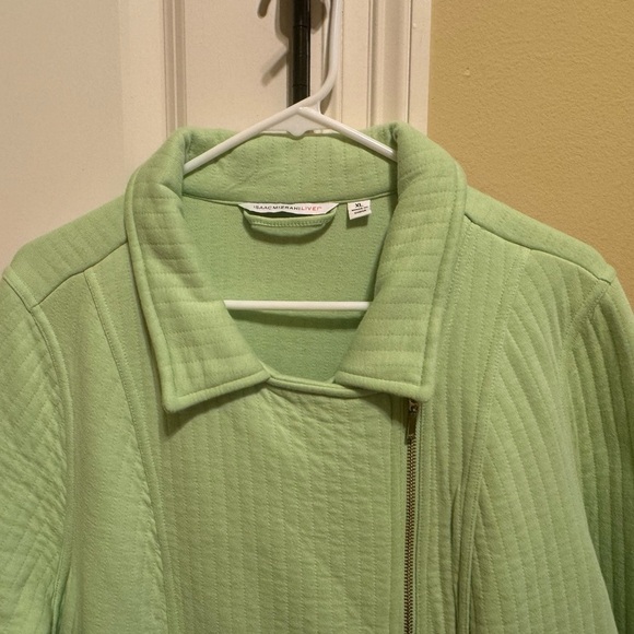 Isaac Mizrahi Live Green Quilted Jacket Sz XL - Picture 2 of 10
